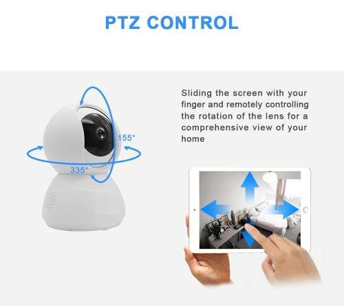 Full HD PTZ IP Camera - WiFi - Two Way Audio - IR Night Vision - Motion Detection