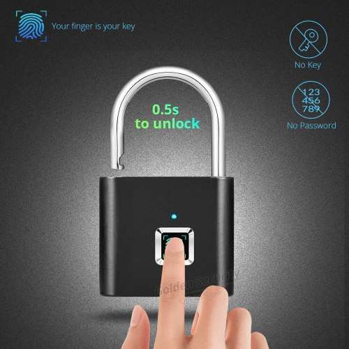New Smart Mini Key-less Fingerprint Padlock - USB Charging - Convenience at it's BEST!!!