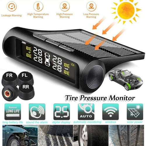 New Solar Powered Tyre Pressure Monitoring System - Color Digital Display