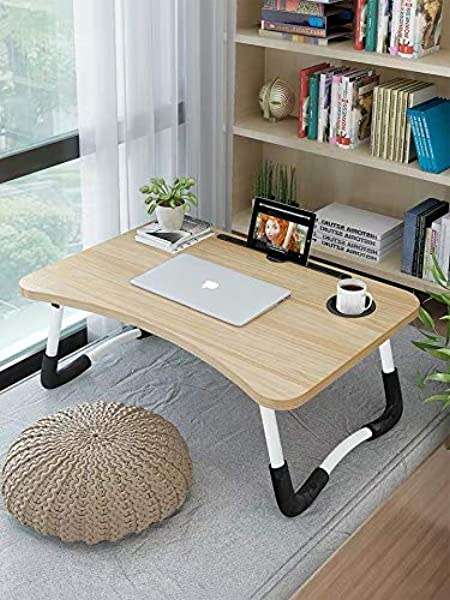 Stylish Portable Laptop Table - Ipad / Tablet Holder - Cup Holder