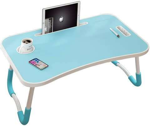 Stylish Portable Laptop Table - Ipad / Tablet Holder - Cup Holder