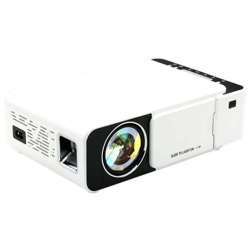 Portable LED HD Multimedia Projector - LCD Image System - Built-In Speaker - Multiple Interfaces