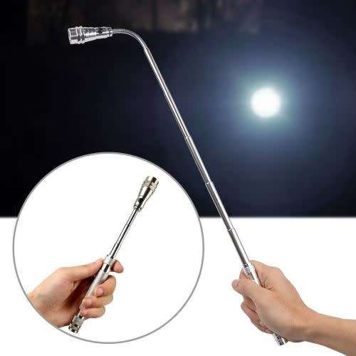 Versatile Telescopic Workman's Torch - Flexible - Retractable - Magnetic