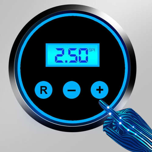 Digital Air Compressor Pump -Tyre Inflator - Portable - Built-In LED Light - 12V DC