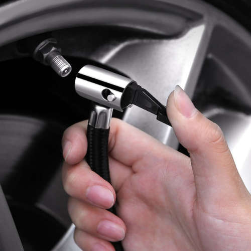 Digital Air Compressor Pump -Tyre Inflator - Portable - Built-In LED Light - 12V DC