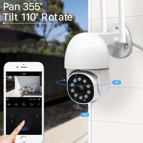Q10 3MP HD Smart Outdoor Wifi Camera - 5G - 4x Zoom - Auto-Tracking - IR/Color Night Vision