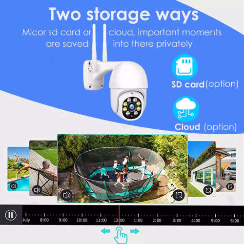 Q10 3MP HD Smart Outdoor Wifi Camera - 5G - 4x Zoom - Auto-Tracking - IR/Color Night Vision