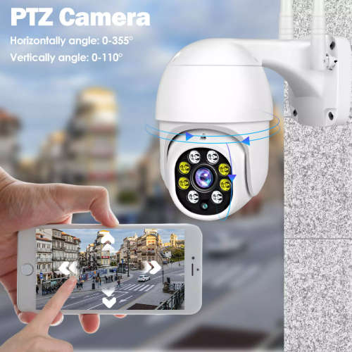 Q10 3MP HD Smart Outdoor Wifi Camera - 5G - 4x Zoom - Auto-Tracking - IR/Color Night Vision