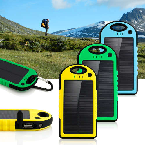 5000mAh Portable Solar Power Bank - Your Best Travel Partner!