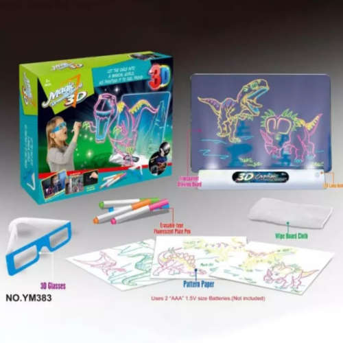 Magic LED 3D Drawing Board / Pad - Get Creative In Your Own 3D World!!!