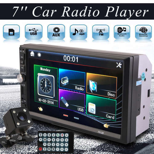 7` HD TOUCH SCREEN CAR MP5 PLAYER - BLUETOOTH - REMOTE - SUPPORTS REVERSE CAMERA