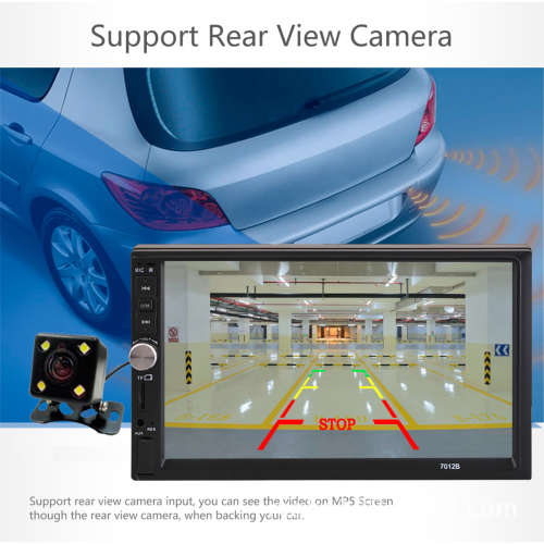 7` HD TOUCH SCREEN CAR MP5 PLAYER - BLUETOOTH - REMOTE - SUPPORTS REVERSE CAMERA