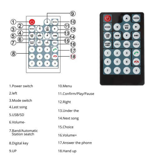 7` HD TOUCH SCREEN CAR MP5 PLAYER - BLUETOOTH - REMOTE - SUPPORTS REVERSE CAMERA