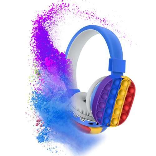 Bubble Fidget Bluetooth Wireless Stereo Earphones - Rechargeable - Built-In Mic