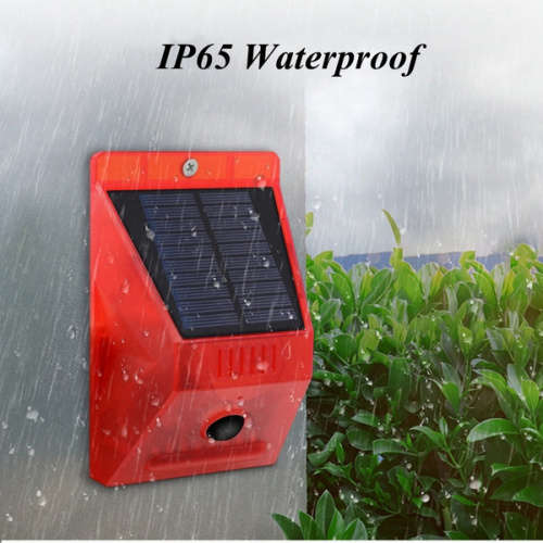 Solar Powered Beam - Remote Controlled - Sensor Activated - Built In 129db Alarm Siren