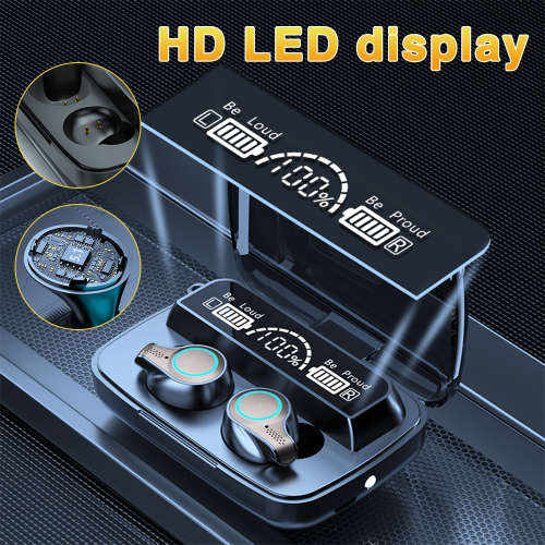 True Wireless Immersive Bluetooth Earphones - Wireless Charge Case - Digital Indicator