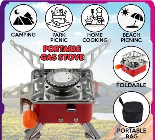 Mini Outdoor Portable Butane Gas Stove / Burner - Auto Igniter