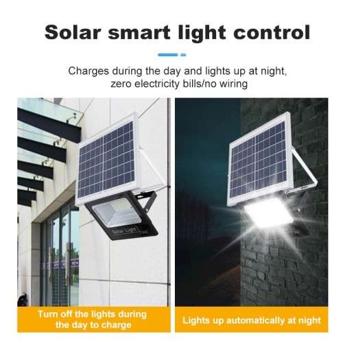 100W Solar LED Flood Light with Separate Solar Panel Including Remote Control