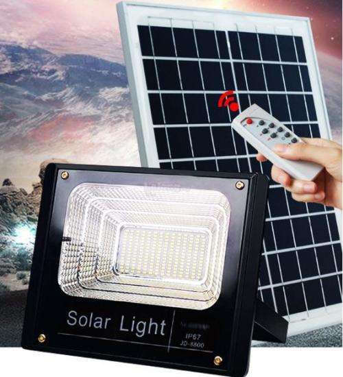 1200W Solar LED Flood Light with Separate Solar Panel Including Remote Control