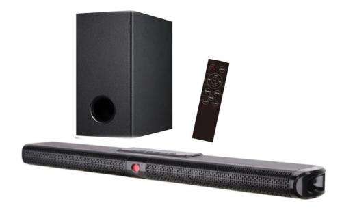 Telefunken 2.1ch Soundbar with Wireless Subwoofer and Remote Control