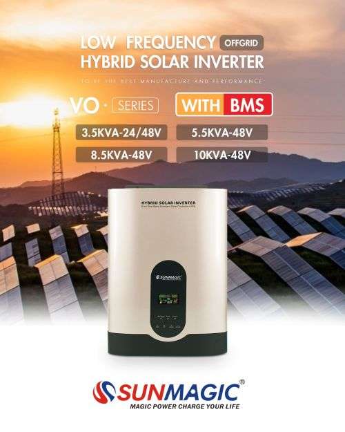 3.5KVA Pure SineWave Hybrid Inverter with 60Amp PWM Built In Solar Charge Controller - 24Volts - UPS