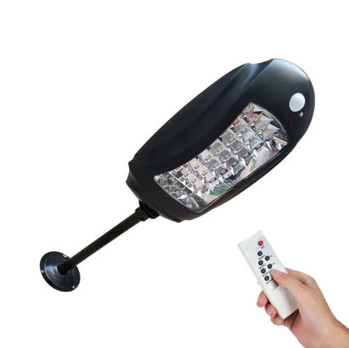 32 LED Solar Wall/Street Light with Remote Control - 120° Wide Angle - PIR Motion Sensor