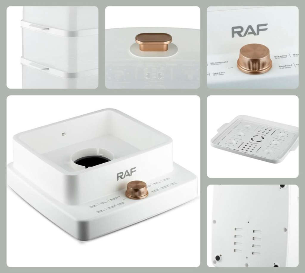 12L RAF Food Steamer - 1200W - Rapid Steam Release - Easy to Clean