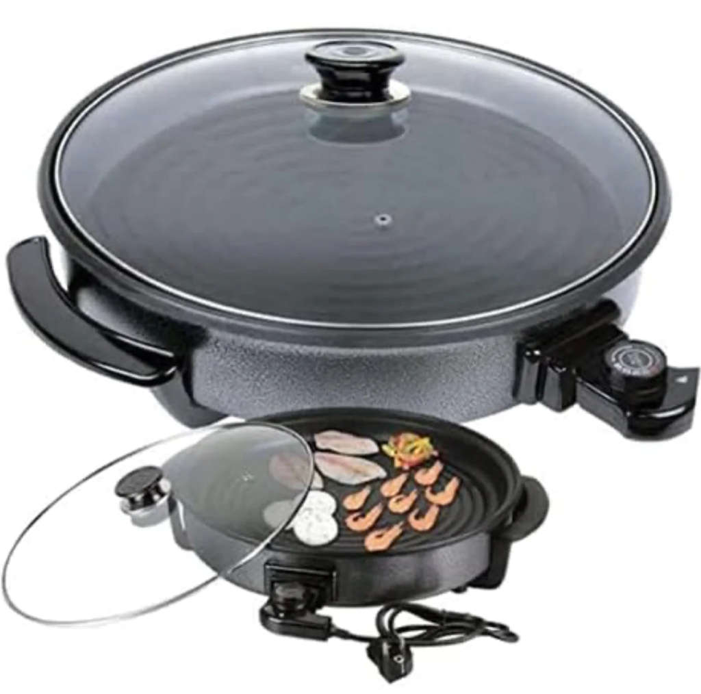 1500W RAF Electric Pizza Pan - Non Stick Coating - Easy to Clean