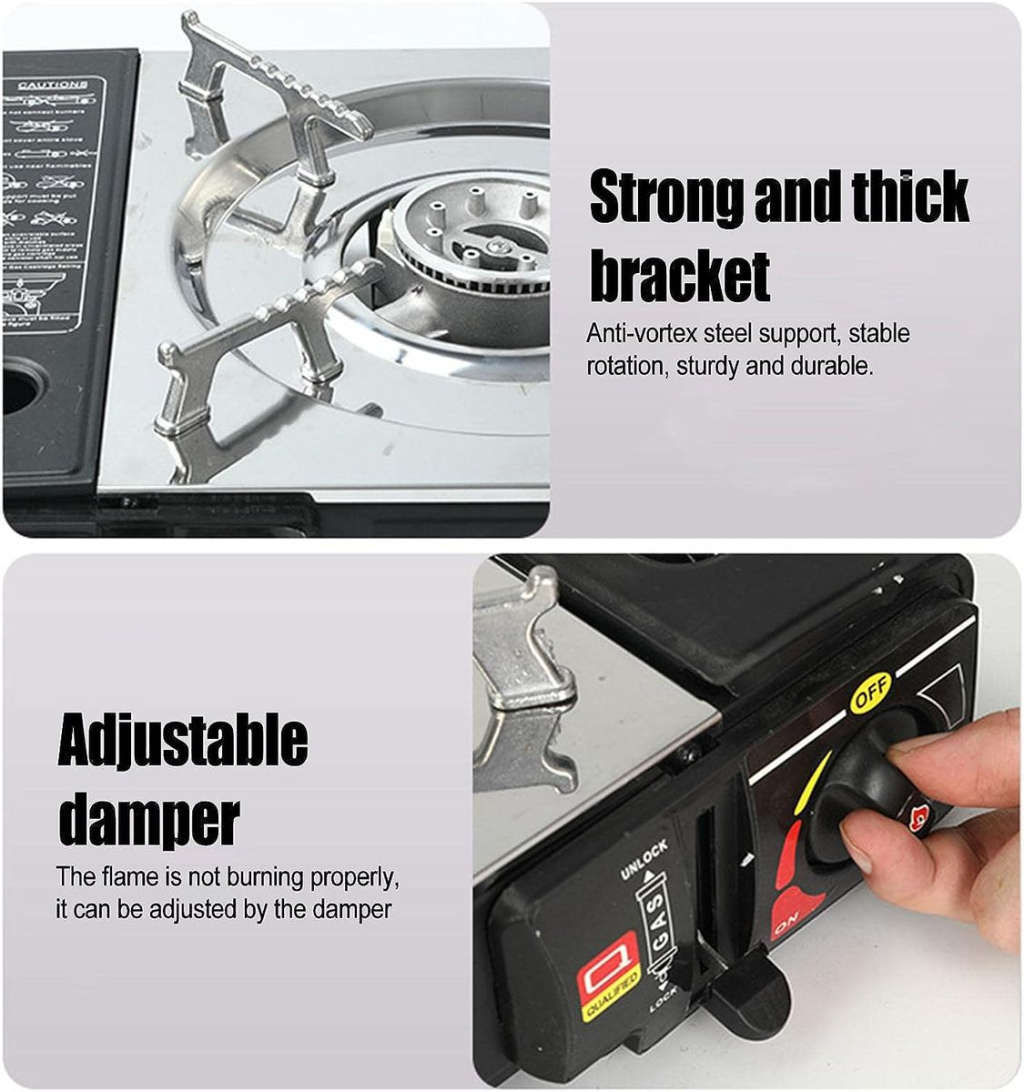 Goldair Portable Camping Gas Stove - Electric Ignition - Butane Gas