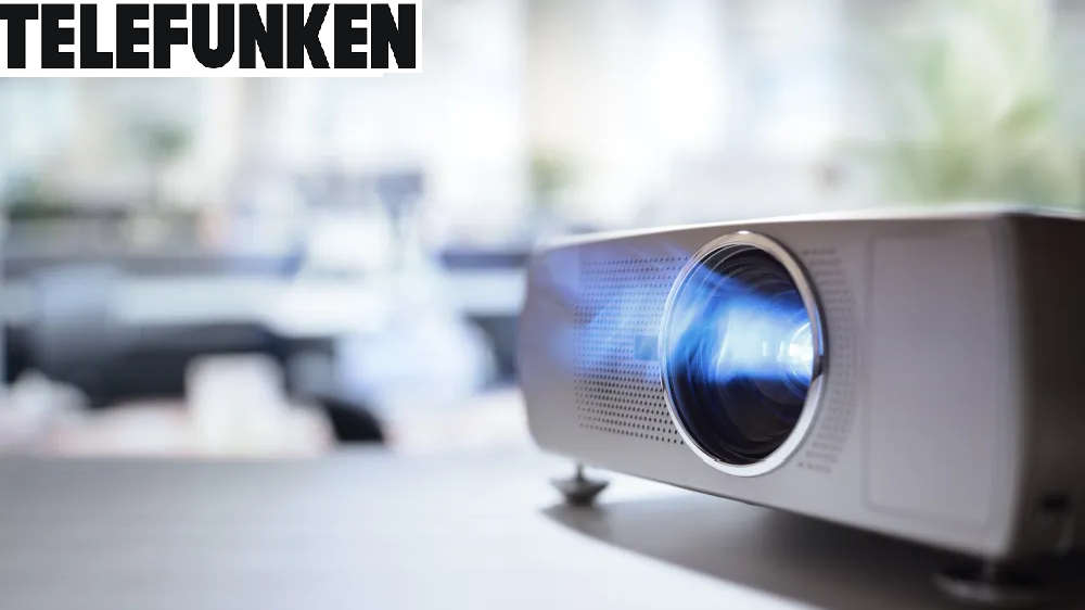 Telefunken Projector with DVD Player - Up to 150inch Projection Size