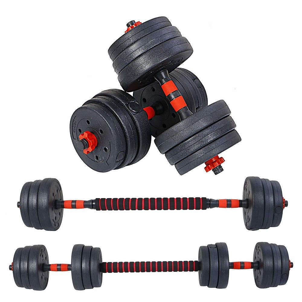 Dumbbells - Adjustable 2-in-1 Dumbbell Set With Extension Bar ...