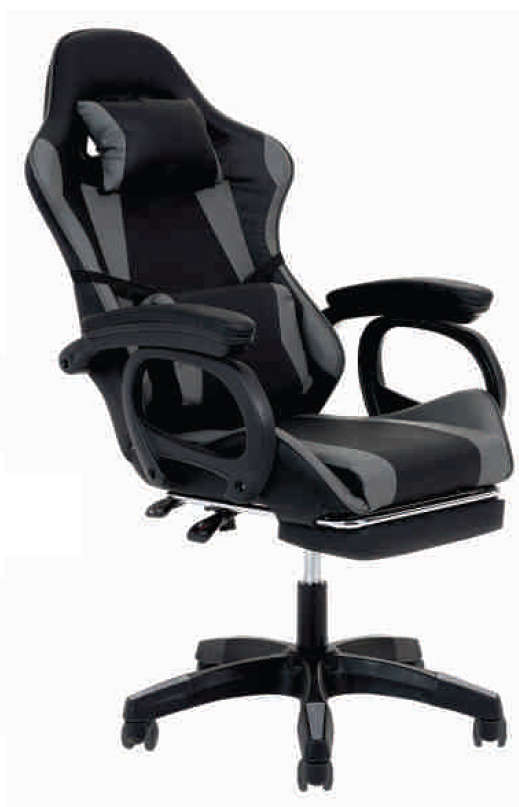Vegas High Back Gaming Chair with Foot / Leg Rest