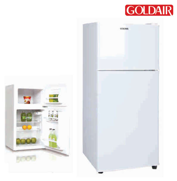 Brand New - Gold Air 130L Double Door Bar Fridge - Sealed in a Box - White