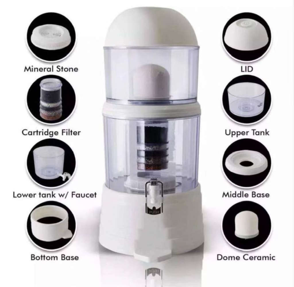 Sunbeam 14L Mineral Water Pot - 4 Stage Filtration System - Magnetic Water Tap