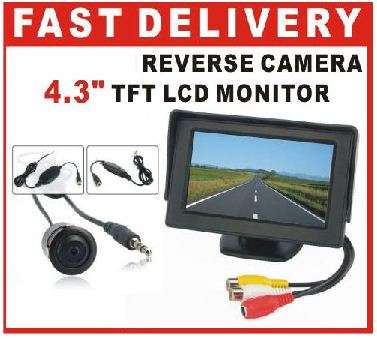 Car Rearview Camera kit System w/ 4.3" Screen monitor and backup reverse camera