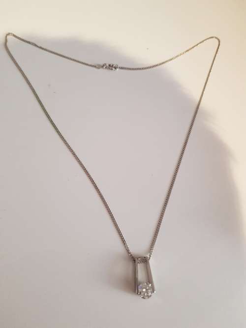 1.00ct Shimansky Millenium Diamond Pendant set in 18k white gold. Certified Colour G VS1