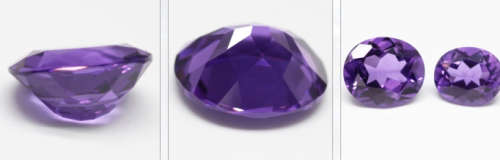 Cubic Zirconia 6mm x 8mm Amethyst Purple Oval Cut** Master Cut**