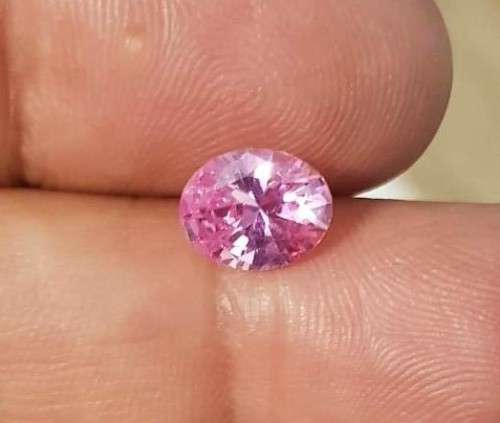Cubic Zirconia 3.33Cts Pink Oval Cut** Master Cut**