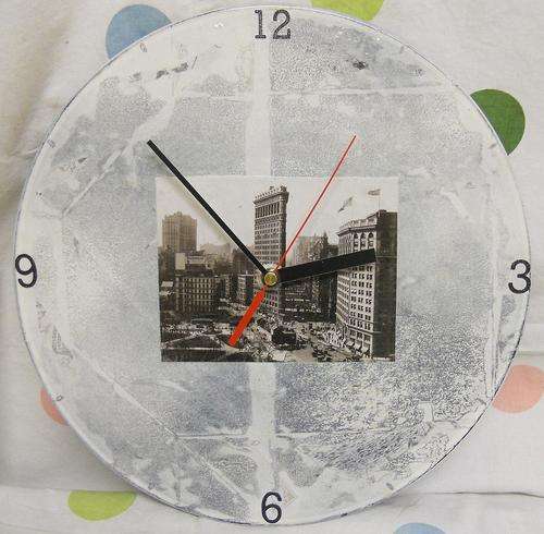 Wall Clock: Handmade One of a Kind