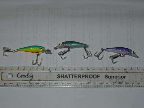 3 X BRAND NEW FLOATING BASS LURES