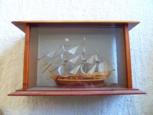 Sailing Ship - The St Geran in a Display Case