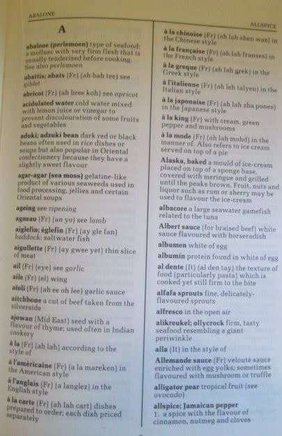 South African Menu & Kitchen Dictionary