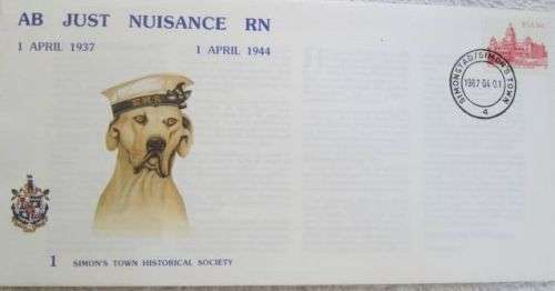 FDC Able Seaman RN Just Nuisance RSA 16c Stamp 1987