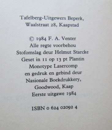 Die Koning se Wingerd - F.A.Venter