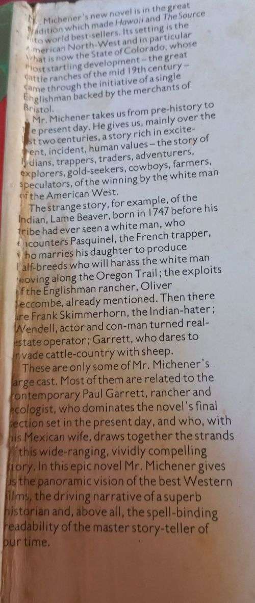 Centennial - James A. Michener - Hardcover