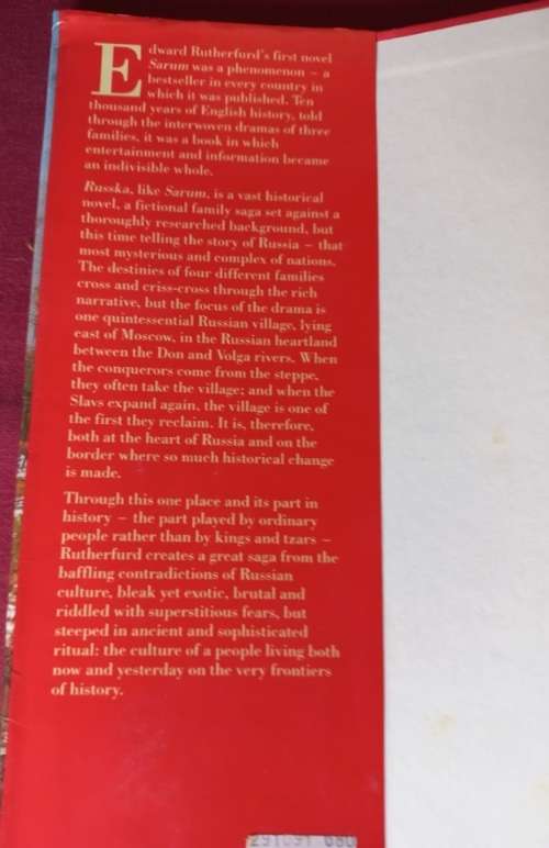 Russka - Edward Rutherfurd - Hardcover - 868 Pages