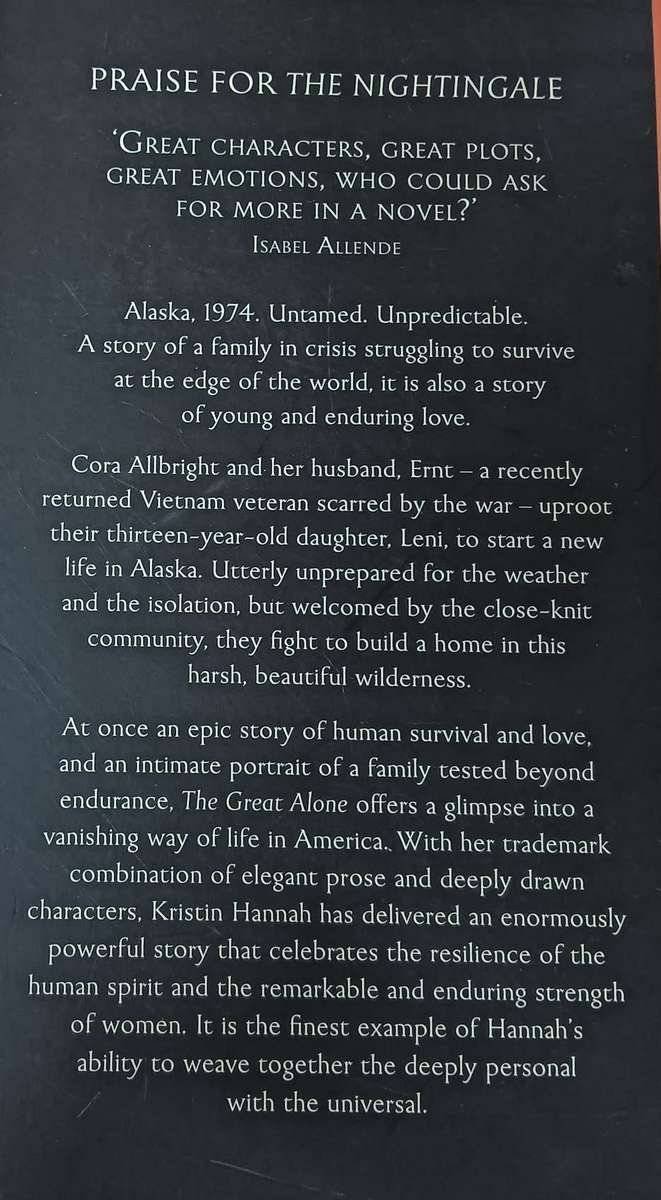 Kristin Hannah -The Great Alone - Softcover - 440 pages
