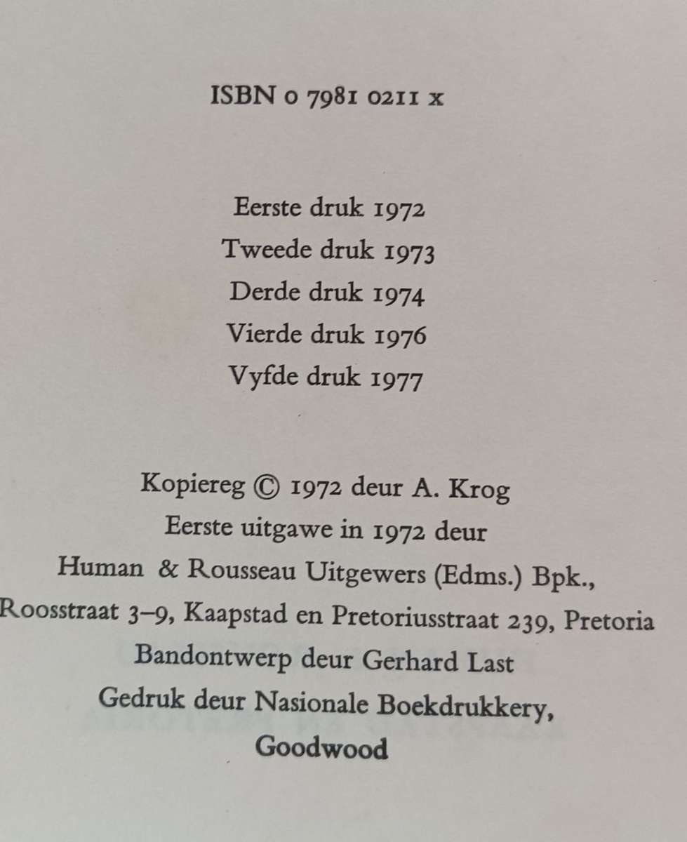 Januarie-Suite - Antjie Krog - Hardcover - 59 pages