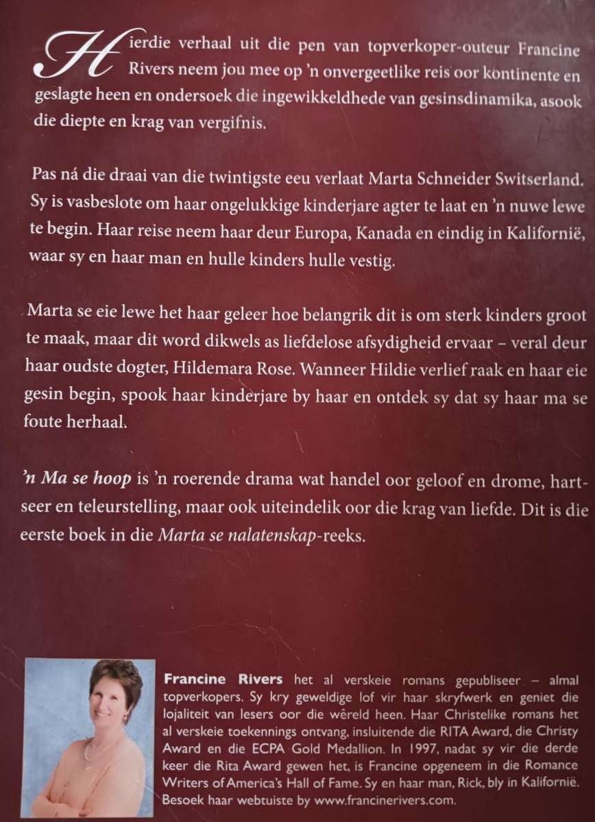 n Ma se Hoop - Francine Rivers - Softcover - 410 pages