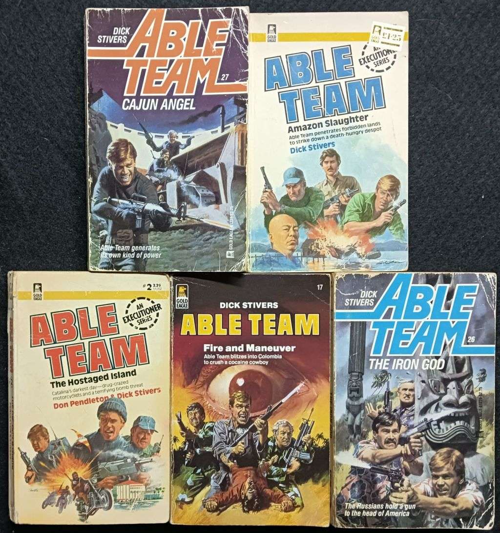 23 Able Team paperbacks - Dick Stivers - Softcovers
